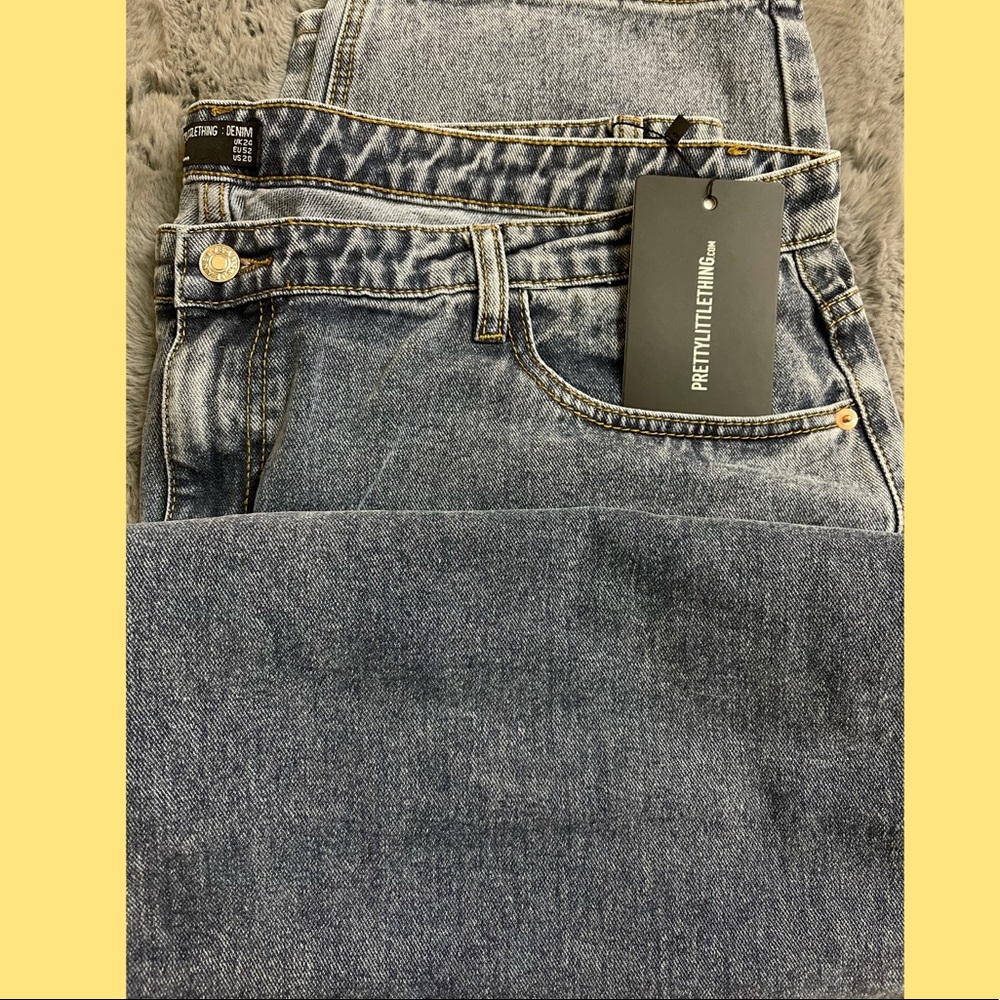 Plus vintage wash mom jeans